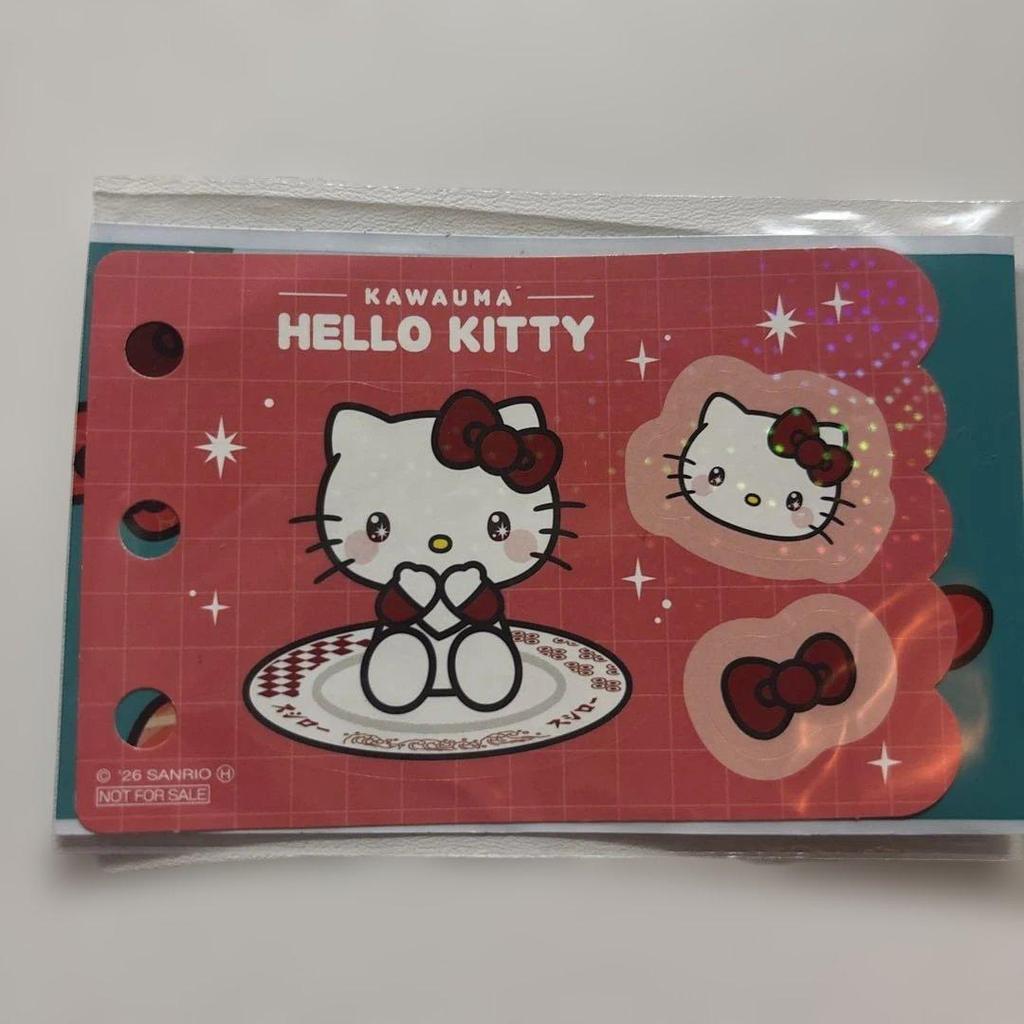 Sushiro Hello Kitty Collaboration Stickers (Set 2) Complete Set 8 Types