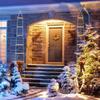 Waterproof LED Outdoor Christmas Ladder Lights for Festive Courtyard Decoration