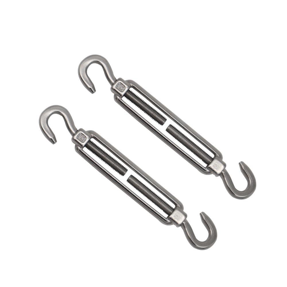 Triangular Shade Sail Accessories Set with Spring Hook, Diamond Buckle, and Turnbuckle