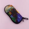 1 Van Gogh Mode Brillenetui met Rits - Lichtgewicht en waterdicht brillenetui, multifunctioneel voor brillen en accessoires.