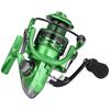 13+1 BB Salt Freshwater Metal Heavy Duty Lightweight Casting Spinning Fishing Reel (Green 6000)