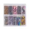 Stripe Pattern Nail Foils Leopard Print Nail Decals Fashion Nail Stickers  Nail Decoration