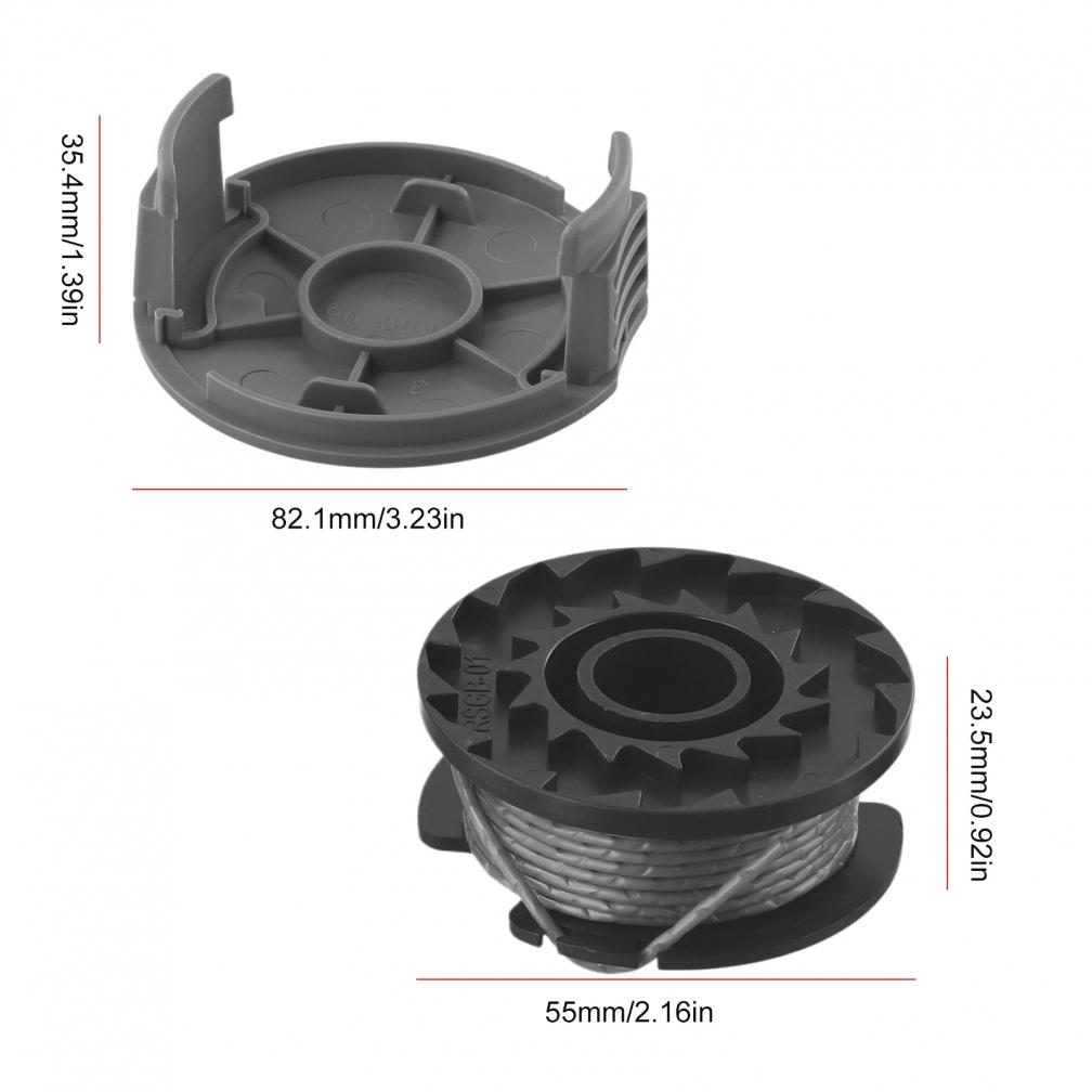 For BOSCH Grass Trimmer Line F016800569,F016800385 + Spool-Cover Set F016F05320