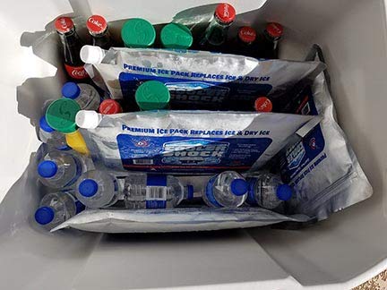 Bolsas de Gelo Cooler Shock, Duradouras, Poderosa Retenção de Frio, 7CSSSET (5 Pacotes Pequenos), Reutilizável, Congela Rapidamente por 8 Horas, Mantém -7,8°C