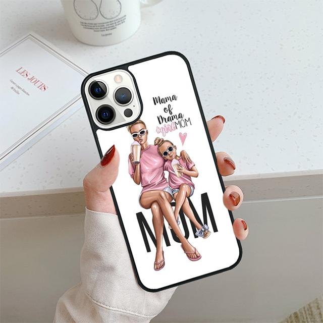SUPER MOM MUM MOTHER MAMA CUTE BABY Phone Case For iPhone 17 Air 13 12 Cover For Apple 14 15 16 Pro Max Plus
