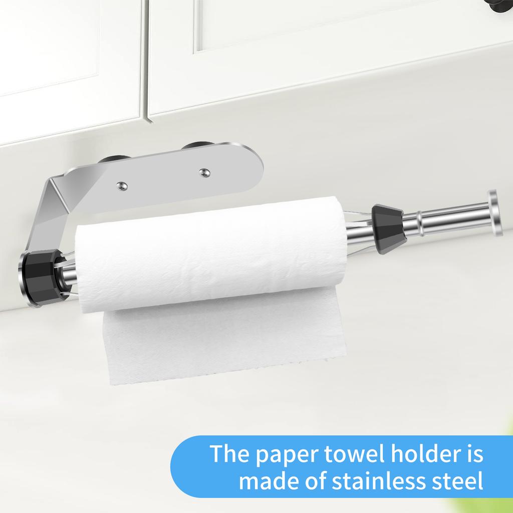 Magnetic Paper Towel Holder One Hand Tear Kitchen Paper Towel Holder No Drill Installation for Kitchen RV Bathroom for Kitchen