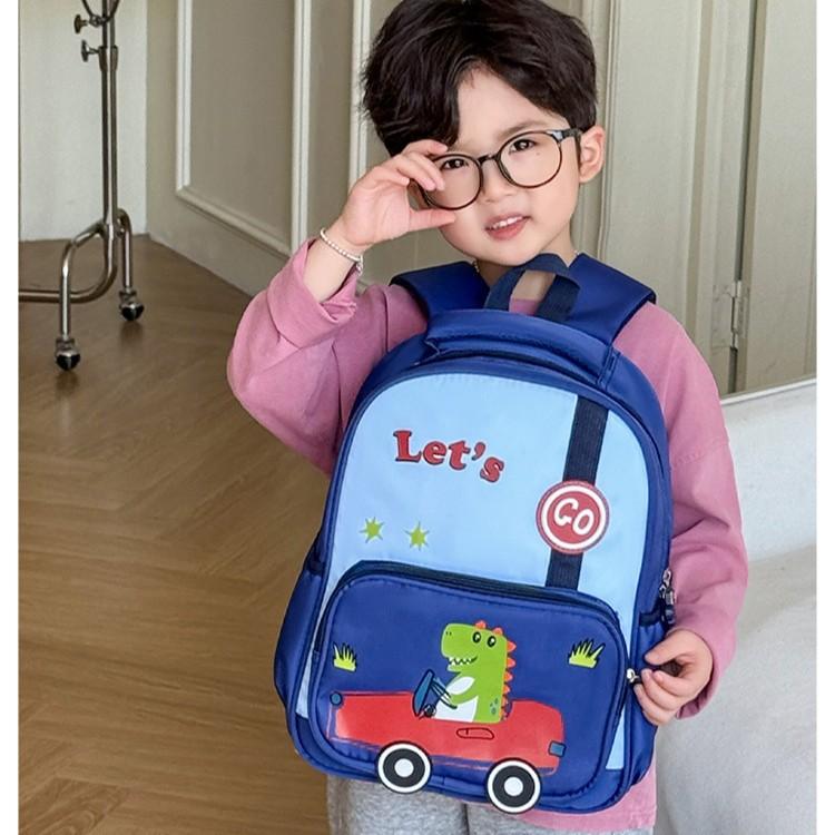 School bag kindergarten dinosaur car cute cartoon baby backpack boys and girls travel children's backpack