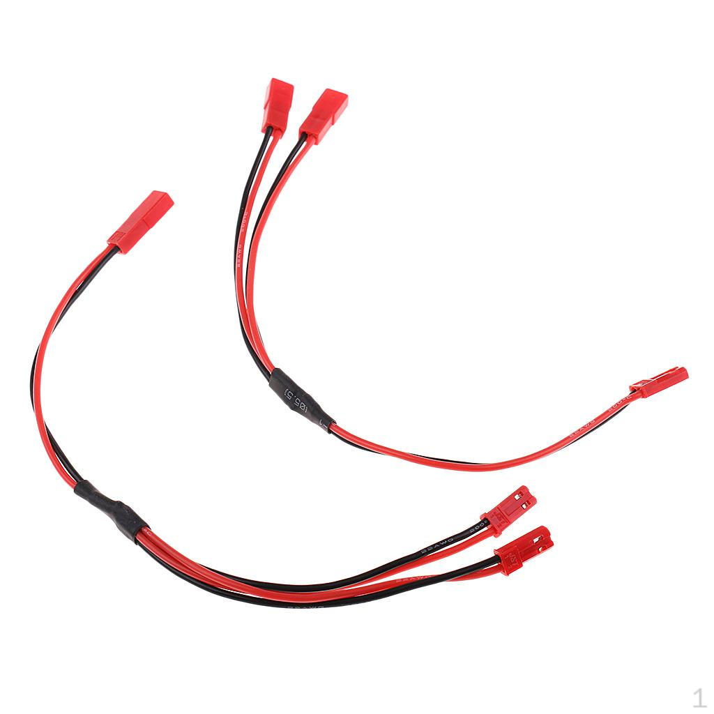 

Pair 22cm JST Plug Connector Cable Wire Female+Male for RC Battery