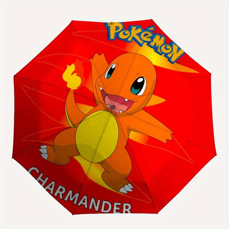 

Pokemon Charmander Automatic Open/Close Umbrella Folding Umbrella,Portable Compact Perfect Gift for Birthday, Christmas0809202