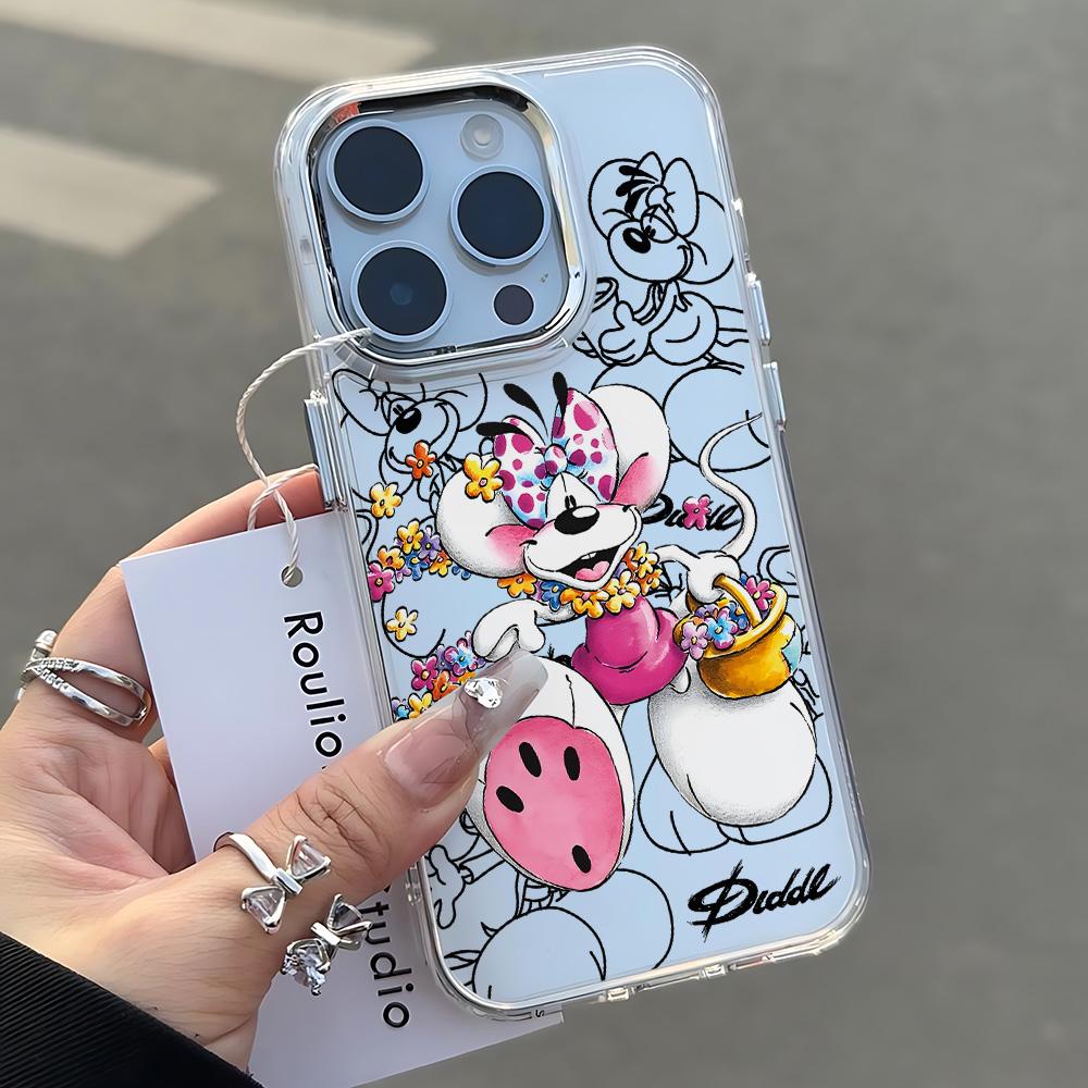 Capa de Celular Nova Diddls Mouses Desenho Animado Para Samsung Galaxy A57 A56 A36 A26 A55 A35 A16 A54 A34 A25 A24 A15 A14 A73 A53 A33 4G 5G