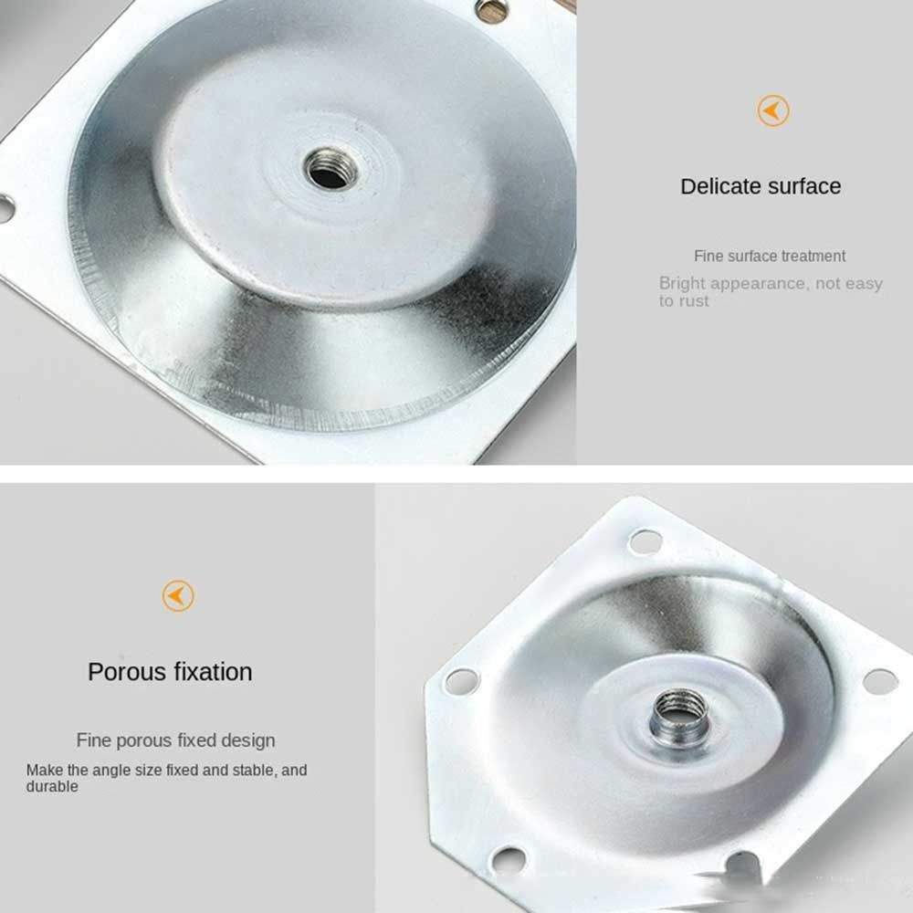 Furniture Chairs Connecting Galvanized Iron Mounting Plates Table Feet Set Legs Fixing Plate