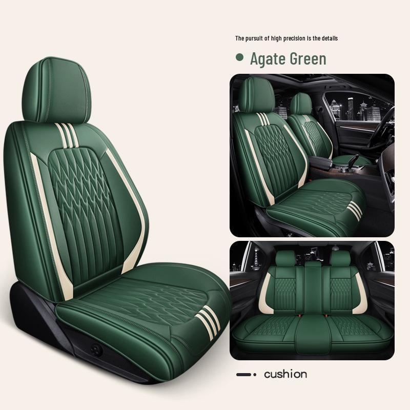 Universal Leather Car Seat Cover: Easy-to-Clean, Four Seasons Use