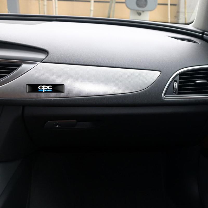 AAGW1 5pcs 3D OPC LINE Emblem Car Side Fender Tail Badge Decor Sticker For Opel Astra H J Insignia Mokka Zafira Corsa Vectra D Antara