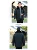 Men's Cotton Coat with Detachable Liner - Thickened Plus Velvet, Large Size Winter Jacket for Middle-Aged and Elderly.