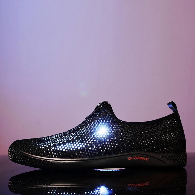 Fashion Men's Sandals Hollow Out Breathable Casual Shoes For Men Shoes High Quality Outdoor Sneakers Mocassins Driving Zapatos De Hombre