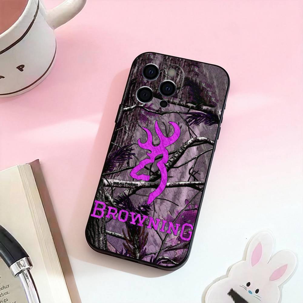 B-browning  Phone Case For iPhone 17,16,15,14,13,12,11 Plus,Pro,Max,XS Silicone Soft Cover