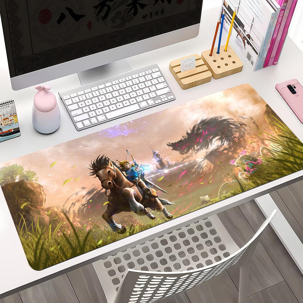The Legend of Z-Zelda Breath the Wild Mouse Pad Non-slip Thickened Large Writing Lockedge Office Student Gaming Cushion MousePad