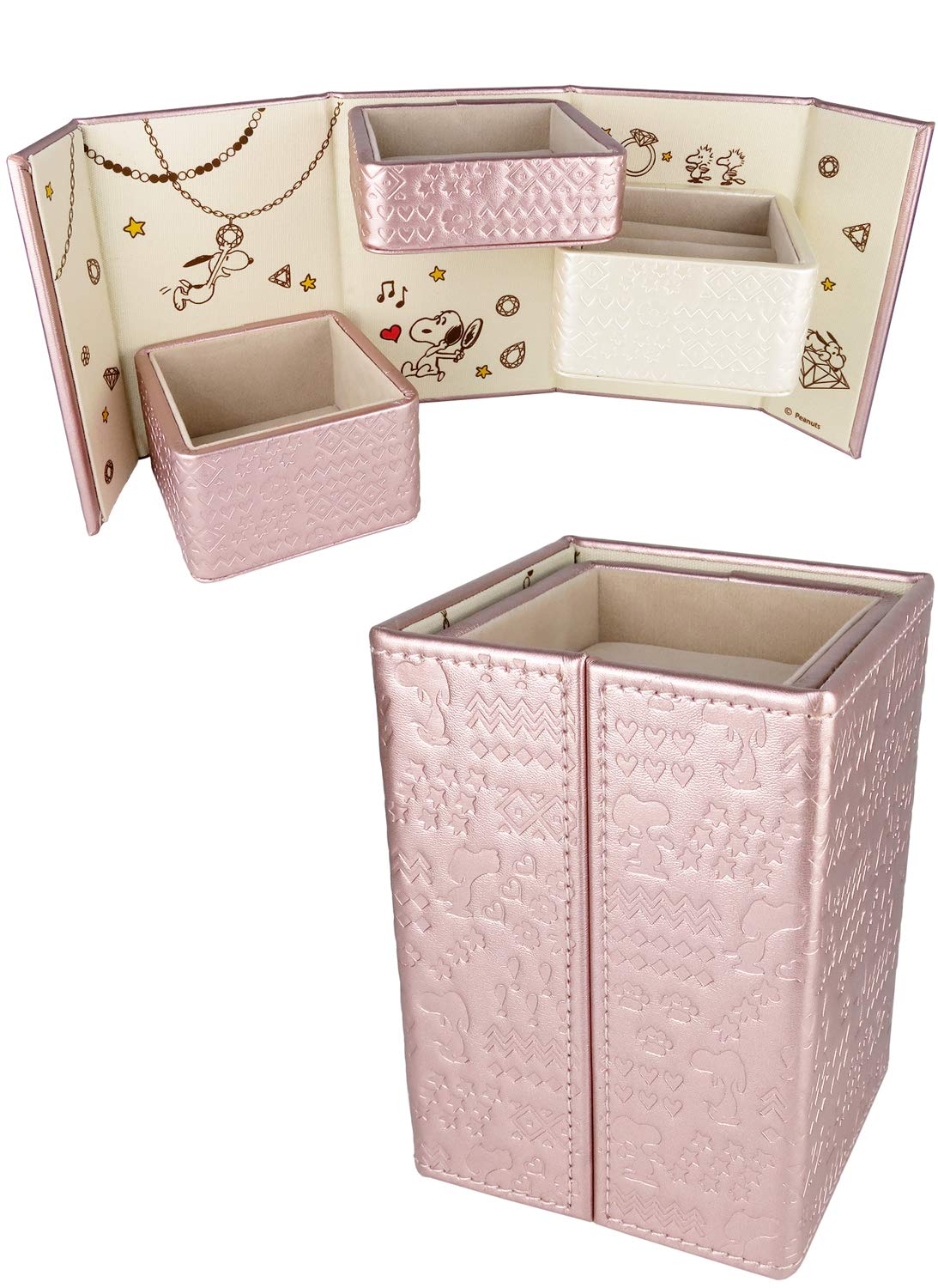 

SNOOPY Snoopy Secret Jewelry Box Official Official Goods Accessory Case Accessory Case Storage [Snoopy] (Рожевий) рожевий