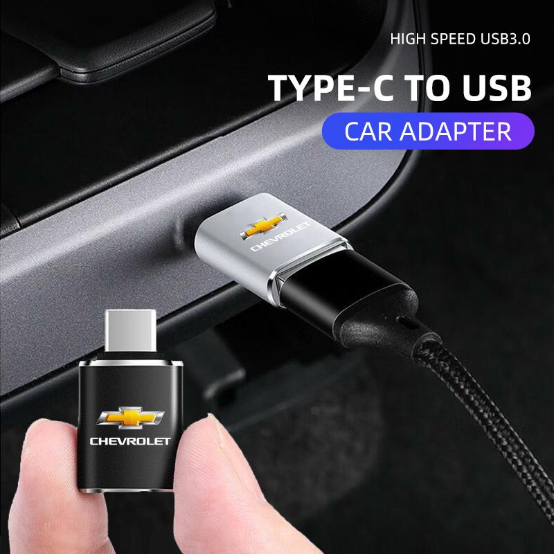 1pcs Car Type-C To USB 3.0 Interface Mini Converter Charging For Chevrolet Colorado