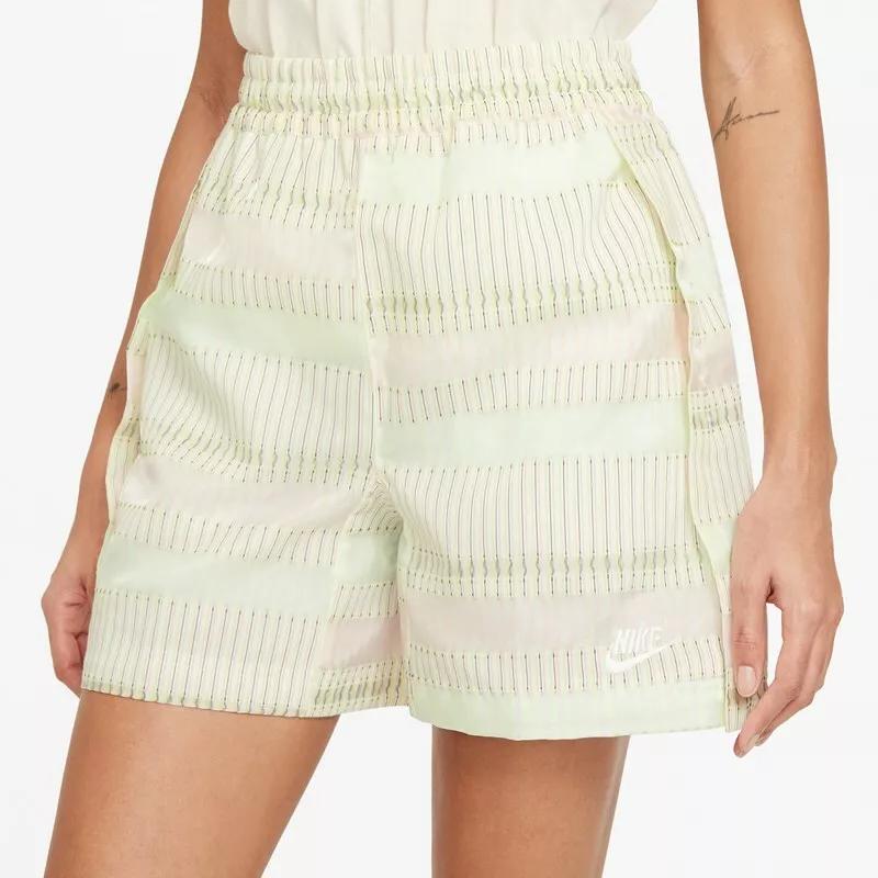 Nike Letter Print Casual Sports Shorts Women Bottoms Beige DC5496-902