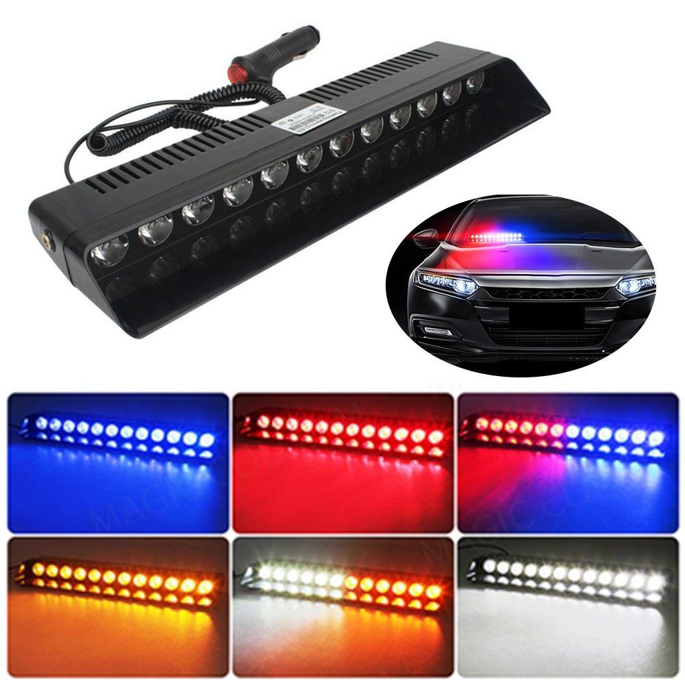 12 V Emergency LED Strobe Light 12 LED Car Light Powerful Police LED Flasher Car Accessories