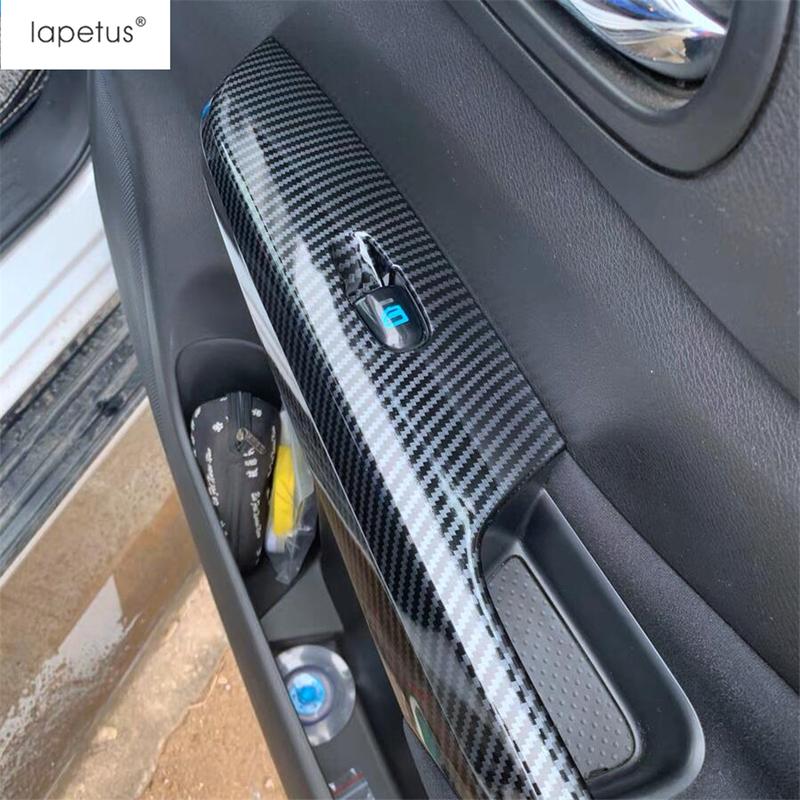 Car Window Switch Lift Control Panel Cover Trim For Nissan Navara NP300 / Terra 2017 2018    Accessories Interior