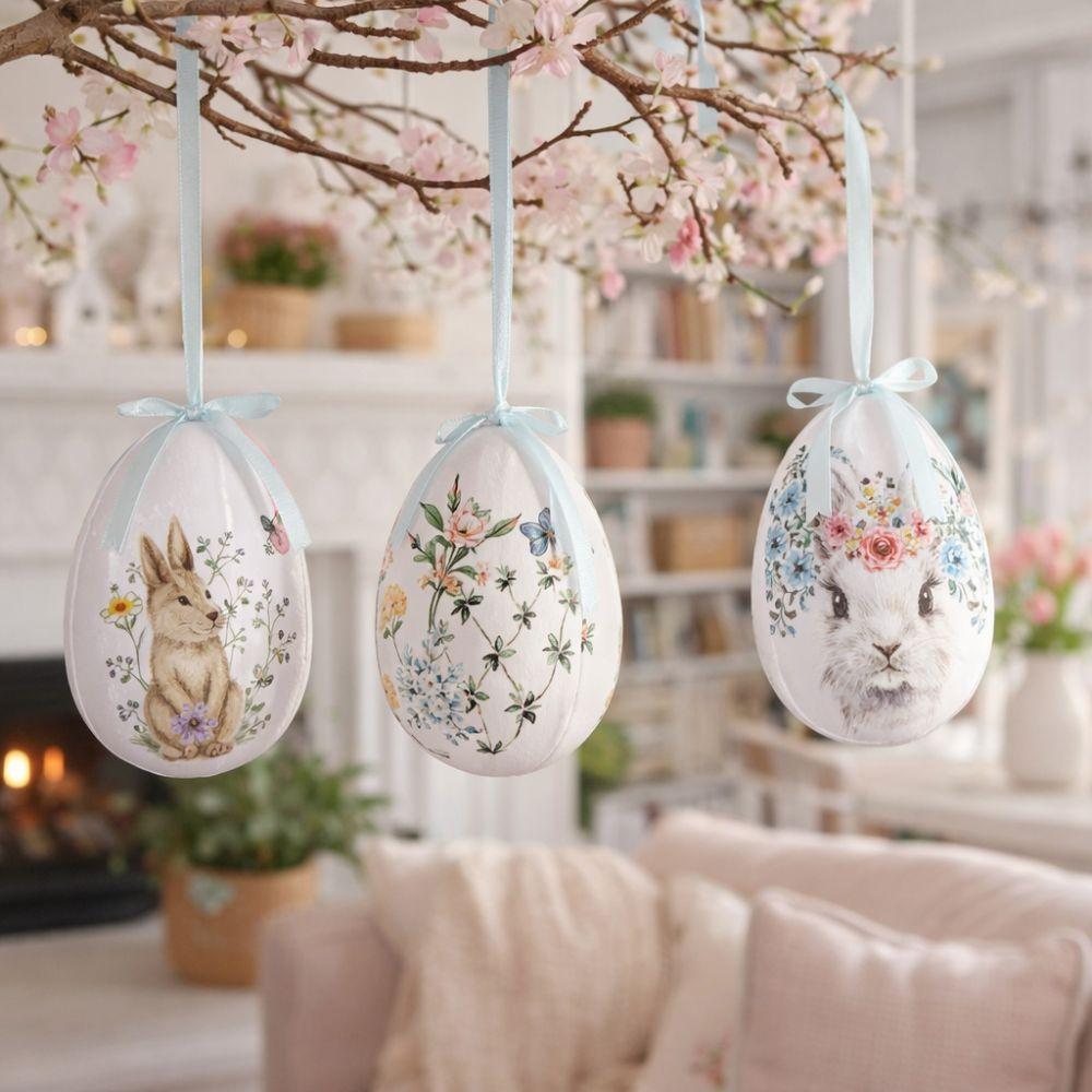 Cartoon Easter Simulation Egg Foam Easter Party Decorations Egg Hanging Ornament  Office Party
