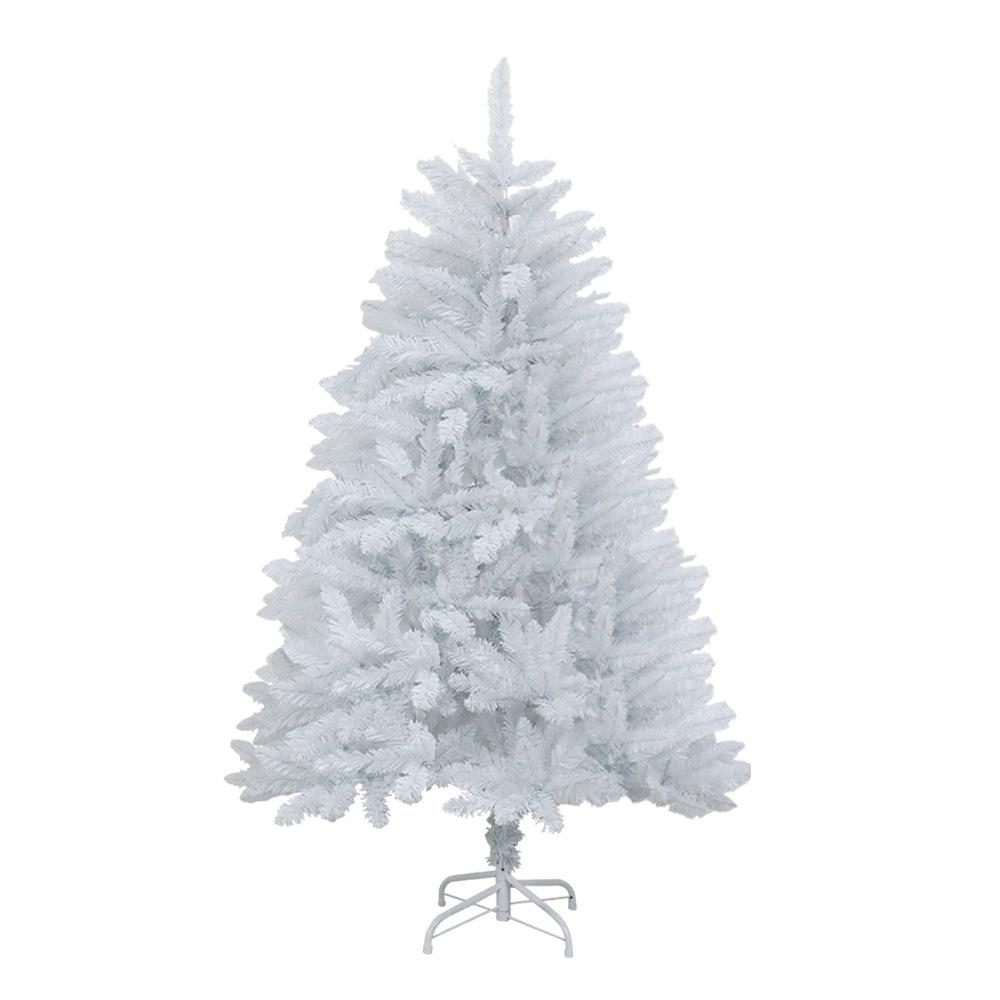 LED Luminous White Christmas Tree with Encrypted PVC and Bullet Head Design