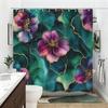Vibrant Artistic Pattern Polyester Bathtub Curtain - Stylish Bathroom Decor, Charming Printed Shower Curtain for Home