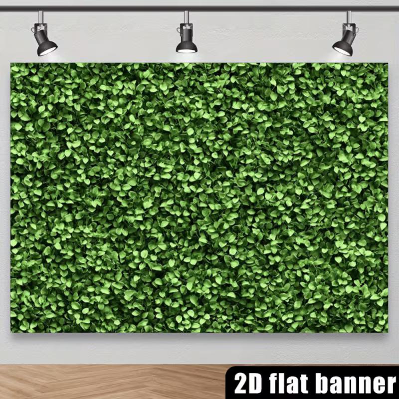 2D Artificial Green Foliage Wall Backdrop for Nature Lover and Content Creation