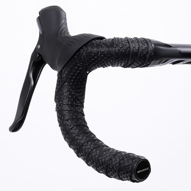 Light Road Bike Handlebar Tape Breathable Fixed Gear Bicycle Bar Tape With 2 Bar Plugs