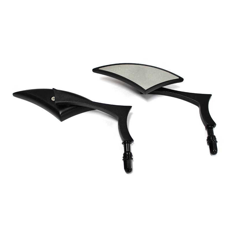 

1 пара 8 мм 10 мм мотоциклетные зеркала заднего вида Cruiser для Harley Davidson Street Glide Street Sport Bike Cruiser чёрный