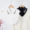 Cotton Detachable Collar Top Neckwear Lapel Fake Collar Vintage Shirt Fake Collar Blouse Wear