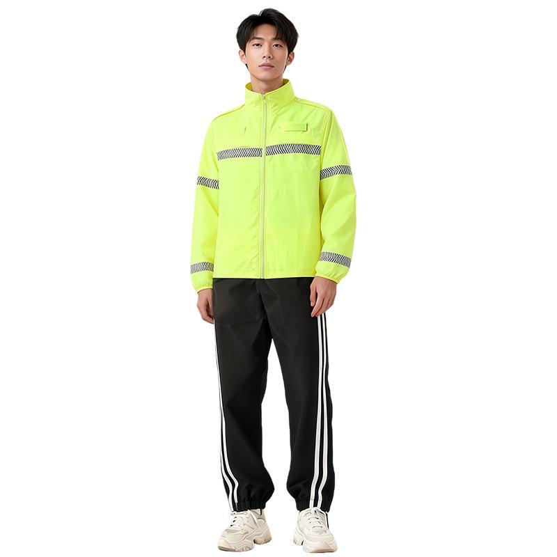 Safety warning Outdoor reflective sunscreen clothing Summer traffic duty UV-proof overalls Breathable jackets Men and women