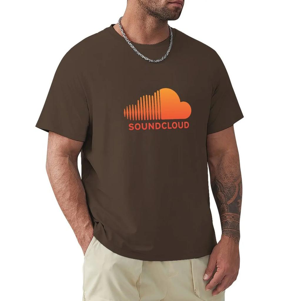 Soundcloud Music T-shirt Heavyweights Short Sleeve Tee Heavy Weight T Shirts for Men