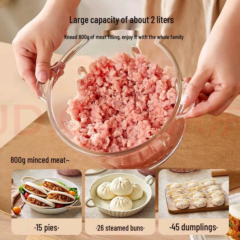 Bear Electric Food Chopper & Meat Grinder CN plug (adapter included)