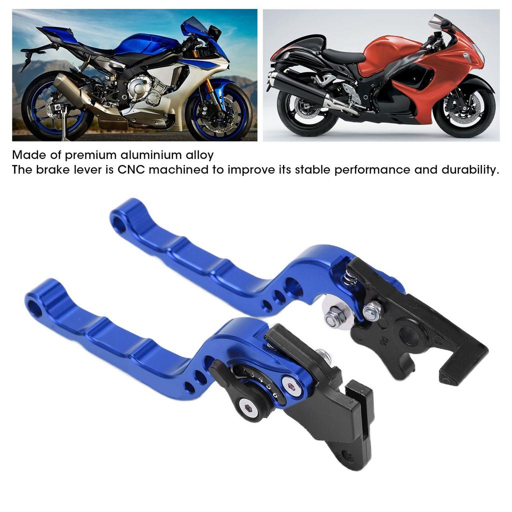 2PCS Motorcycle Brake Lever Handlebar Braking Device Aluminium Alloy