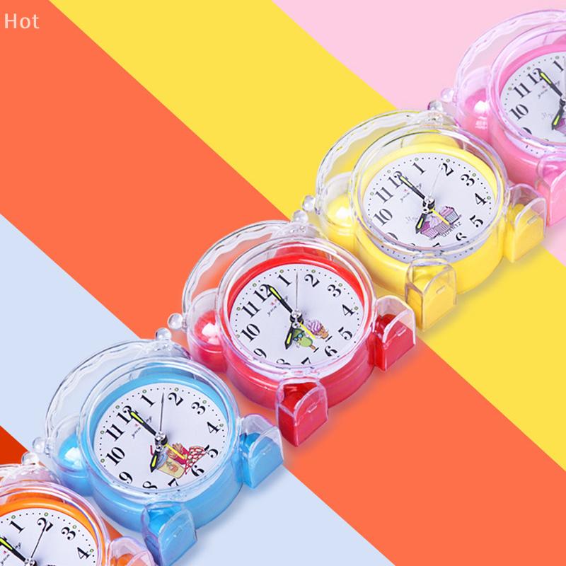 Pentru Dormitor Școală Birou Plastic Galben/Roșu/Albastru/Roz/Portocaliu    Ceas Deșteptător Nou Drăguț 11.6x10.2cm Convenabil