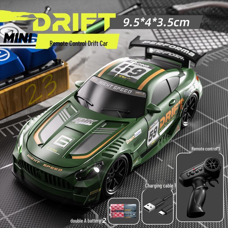 High-Speed Mini RC Racing Car – Four-Wheel Drive, Rechargeable, Variable Speed, Drift Capable, Electric Children’s Toy Model