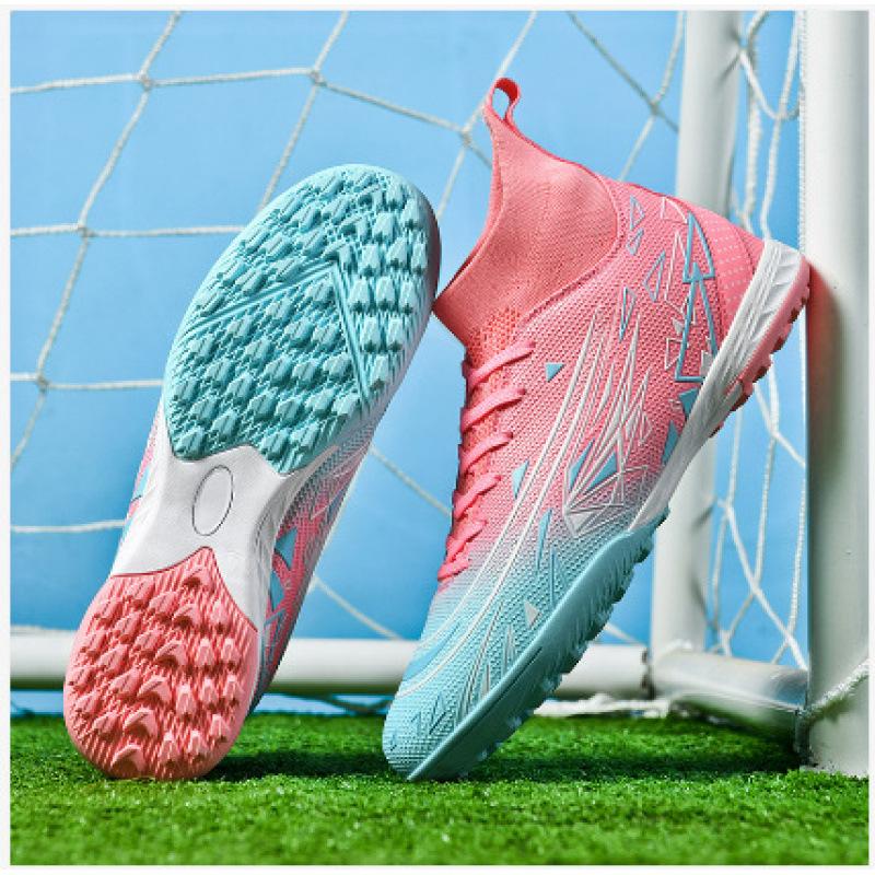 

Football shoes men s high-top long nails, broken nails, student training shoes, long nails, youth artificial grass sneakers 45