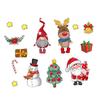 Weihnachtsmann Kühlschrankmagnet Garagentor Magnet Dekorationen Festliches Weihnachts-Kühlschrankmagnet-Set mit Weihnachtsmann für die Küche