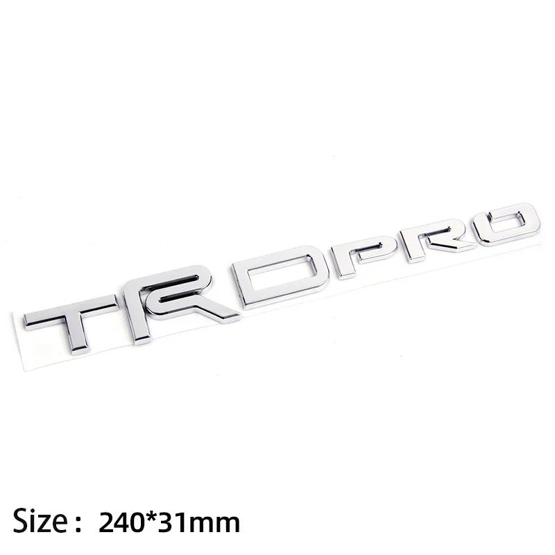 1pc TRDPRO logo Emblem 3D ABS Car trunk sticker for toyota TRD Yaris Camry Tantu Prado Lande kuluze RAV4 car repack accessory