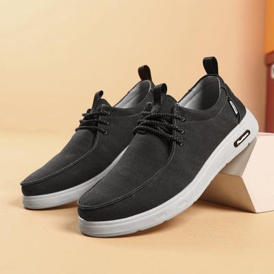 Pánské plátěné lehké boty Móda Prodyšná Sportovní obuv Ležérní Pánské Vulkanizované Boty Klasické Slip on Flat Loafer Plus Size