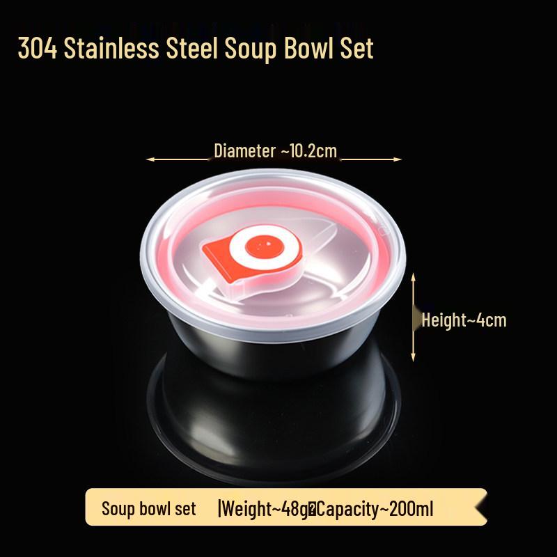 304 Stainless Steel Children's Sectioned Dining Plate for Kindergarten or Canteen Use