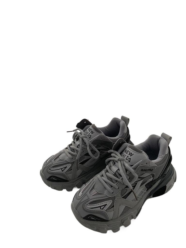 Hong Kong Style Dad Shoes Women 2025 Autumn New Women's Shoes Internet Celebrity Trend Versatile Korean Version Breathable Casual Sports Shoes