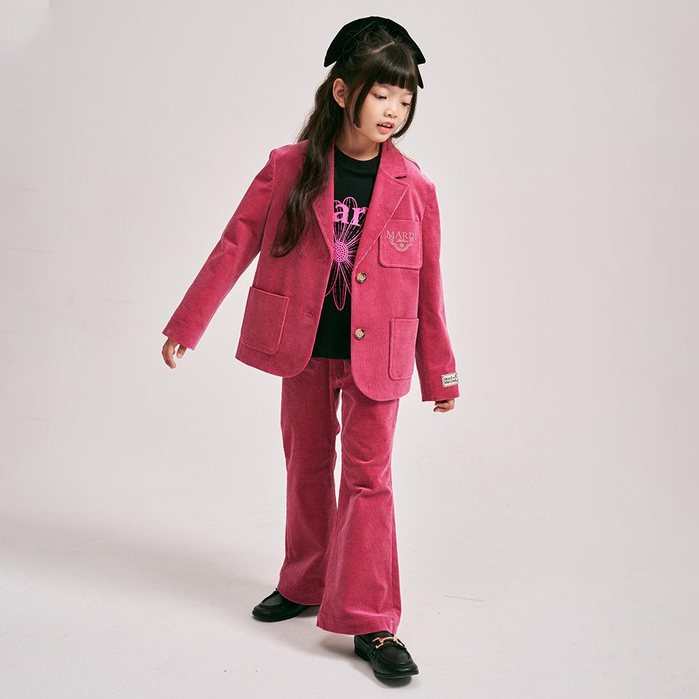 [mardimercredi] KIDS CORDUROY JACKET ALUMNI CLASSIQUE_PINK