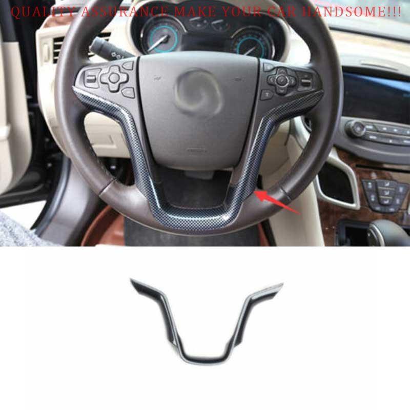 For Buick Lacrosse 2014-2016 Carbon Fiber Steering Wheel U Sheet Cover Trim 1PCS