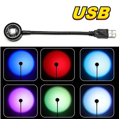 Led USB Sunset Lampe Projektor Wohnkultur Nachtlicht Tragbare Stimmung Licht Für Wohnzimmer Wand Fotografie Neon Lichter