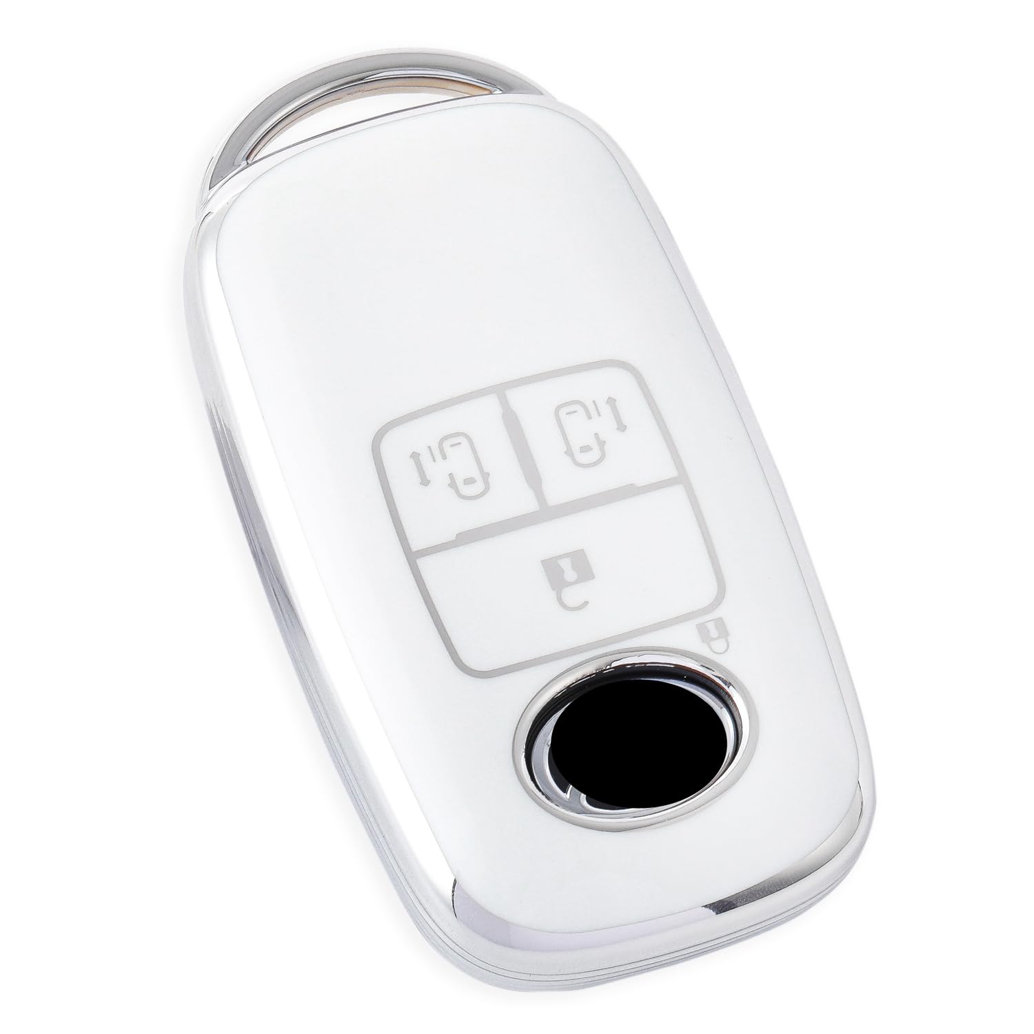 ZANEKO Key Case Compatible Toyota Rise Roomy Key Cover Compatible 23ZA-ybTPU-DFb4-SilverWhite белый