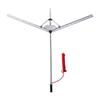 Lake Weed Cutter, Pond Aquatic Plant Cutting Tool with 1.57 m Max. Cut Width, Sharp and Heavy-Duty Steel Blades, Pond Rake with 9 m Throw Rope, for